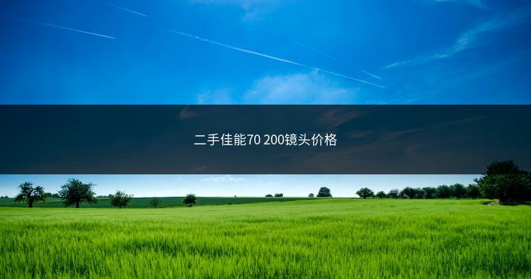 二手佳能70 200镜头价格