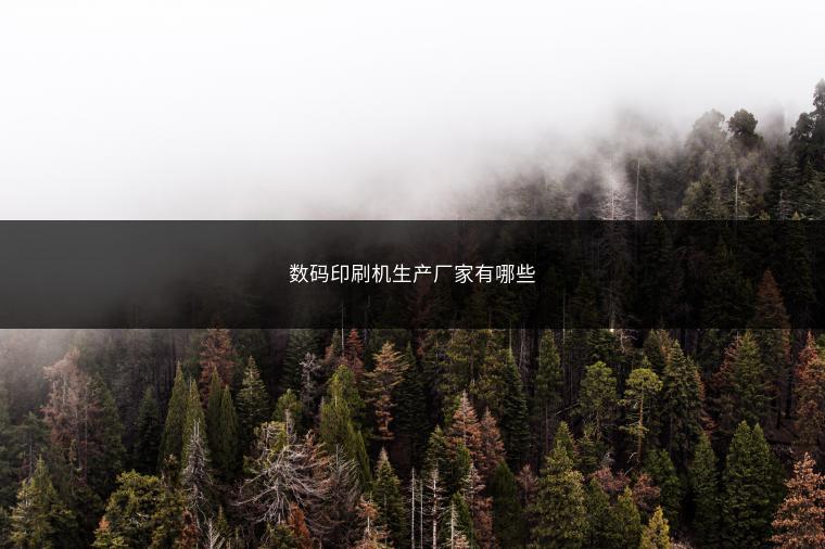 数码印刷机生产厂家有哪些