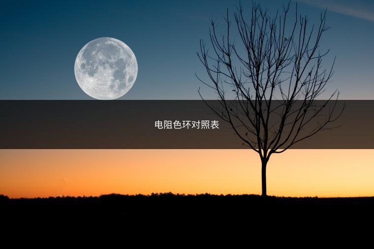 电阻色环对照表