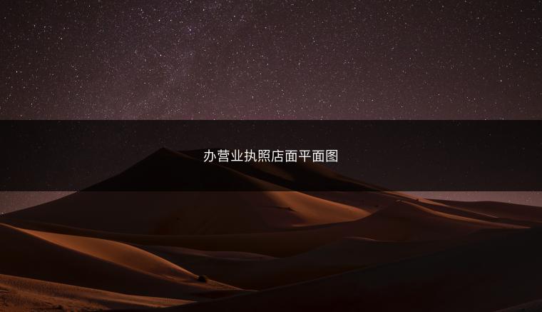 办营业执照店面平面图