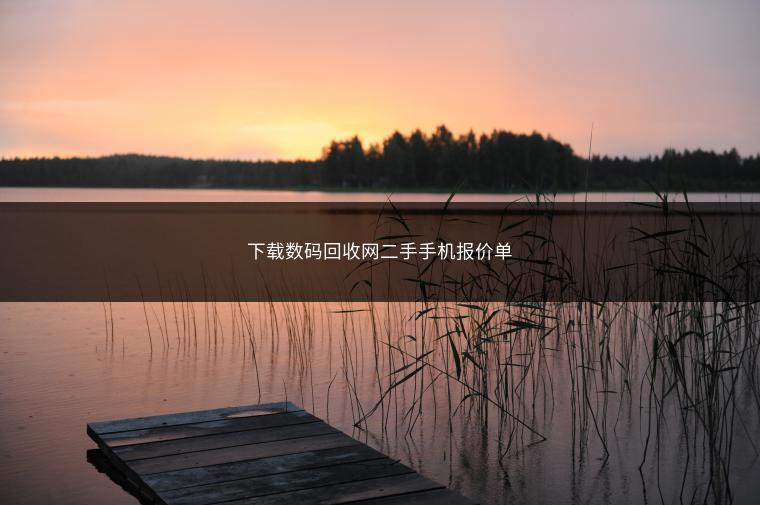 下载数码回收网二手手机报价单