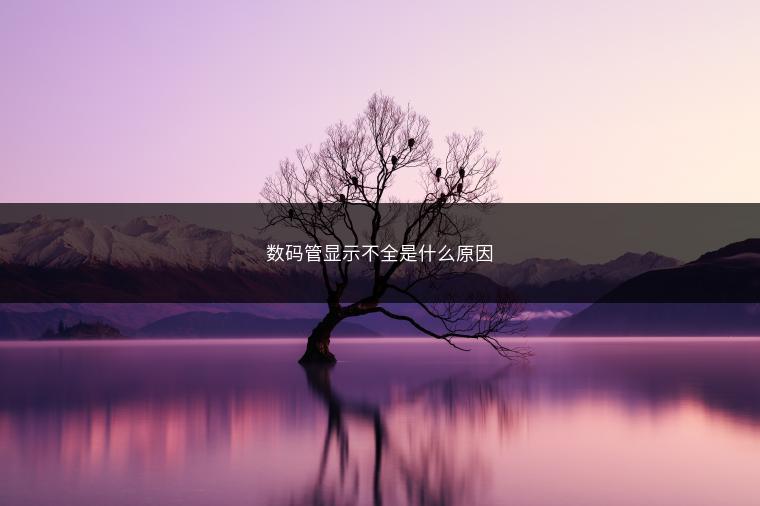 数码管显示不全是什么原因
