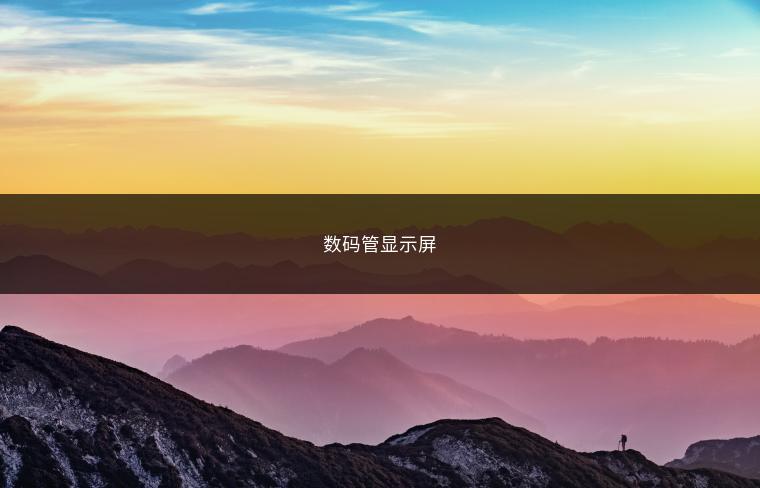数码管显示屏