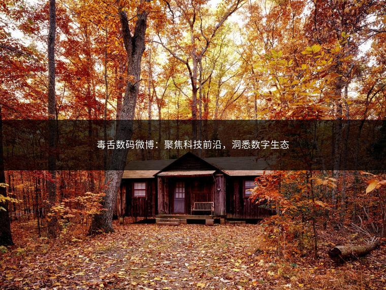 毒舌数码微博：聚焦科技前沿，洞悉数字生态
