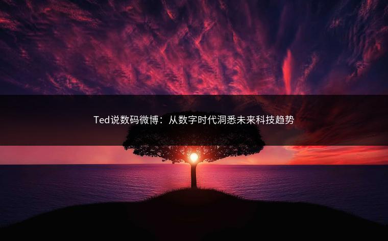 Ted说数码微博：从数字时代洞悉未来科技趋势