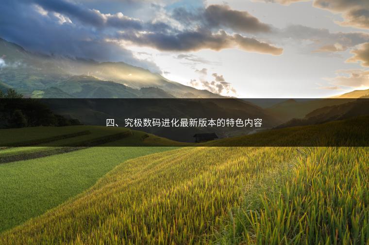 四、究极数码进化最新版本的特色内容