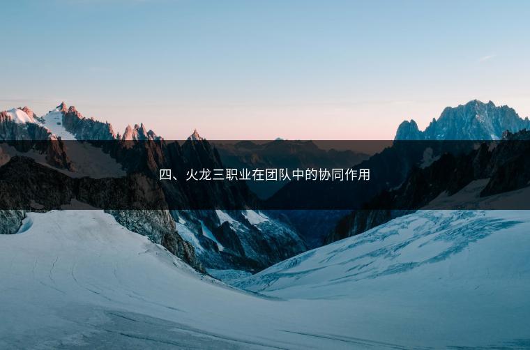 四、火龙三职业在团队中的协同作用