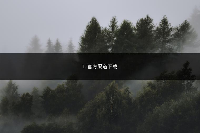 1. 官方渠道下载