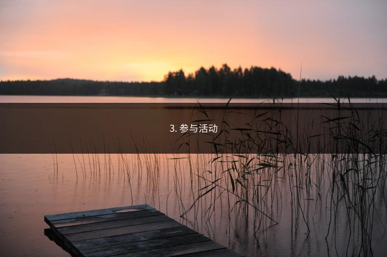 3. 参与活动