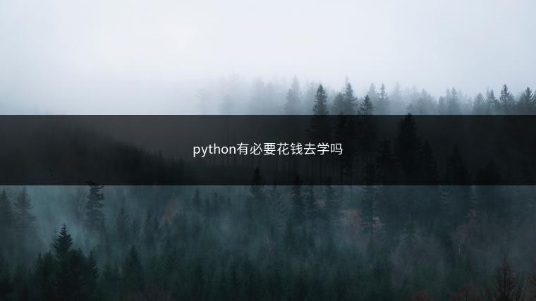 python有必要花钱去学吗