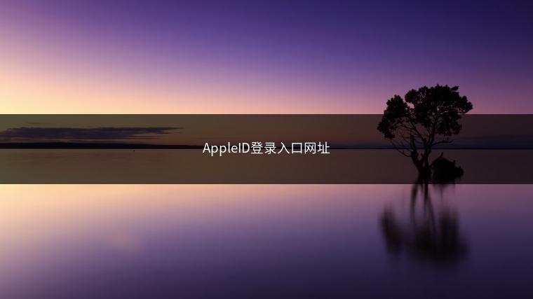 AppleID登录入口网址