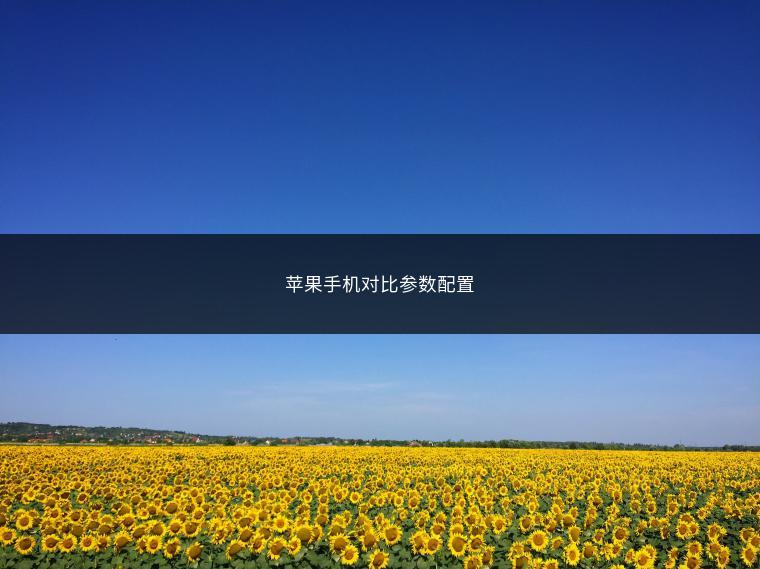 苹果手机对比参数配置