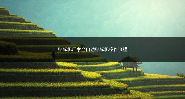 贴标机厂家全自动贴标机操作流程