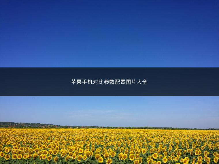 苹果手机对比参数配置图片大全
