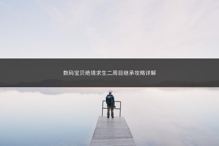 数码宝贝绝境求生二周目继承攻略详解