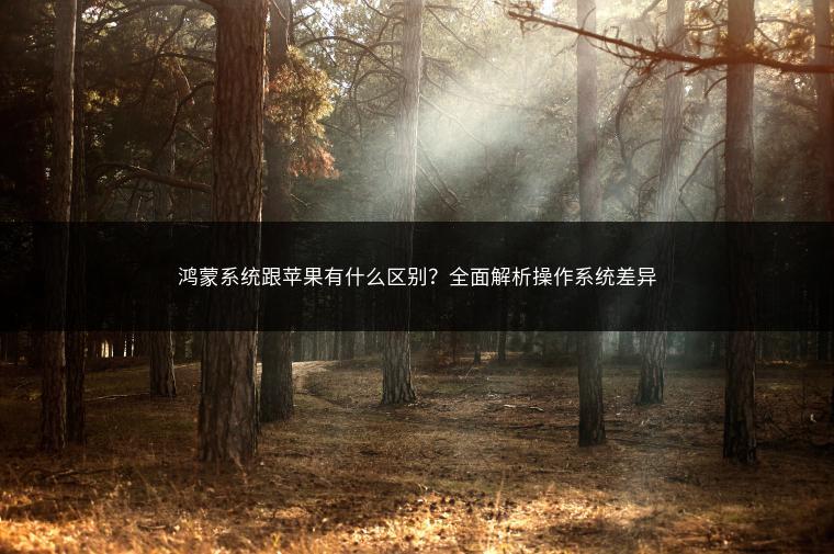 鸿蒙系统跟苹果有什么区别？全面解析操作系统差异