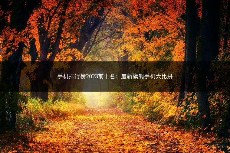 手机排行榜2023前十名：最新旗舰手机大比拼