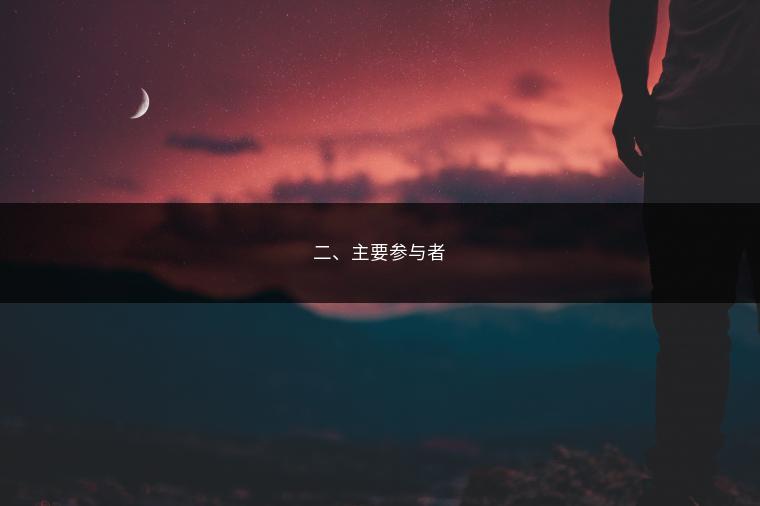 二、主要参与者