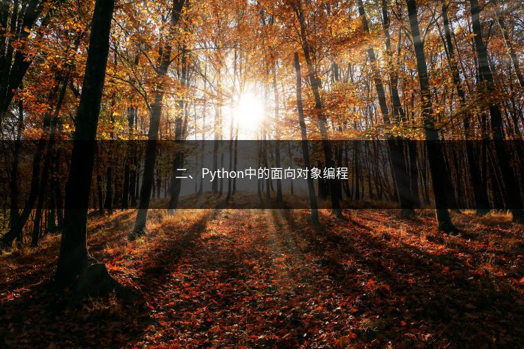 二、Python中的面向对象编程