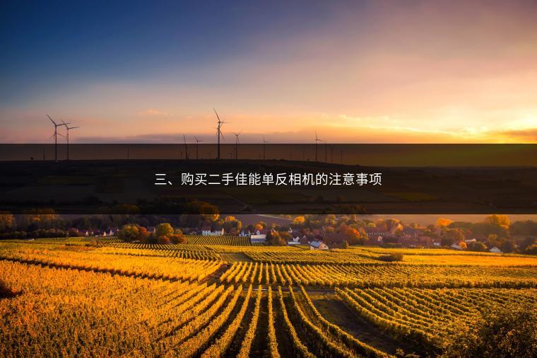 三、购买二手佳能单反相机的注意事项