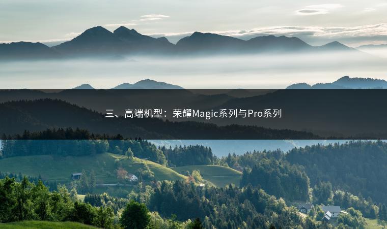 三、高端机型：荣耀Magic系列与Pro系列