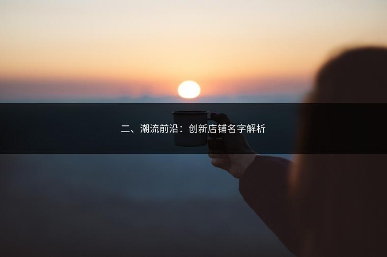 二、潮流前沿：创新店铺名字解析