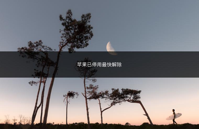 苹果已停用最快解除